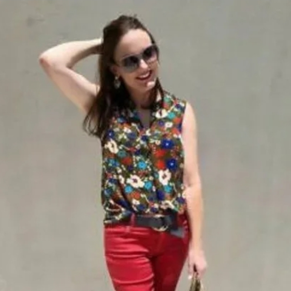 Cabi Floral Sleeveless Top - Multicolor